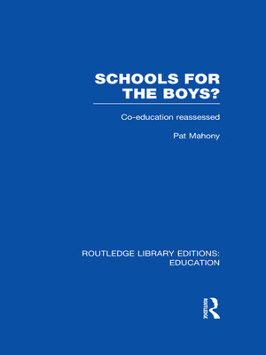 cover image of Schools for the Boys?